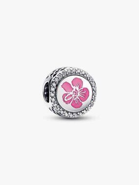 Pandora Hawaii Hibiscus Flower Charm